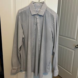 Mizzen + Main Leeward standard fit windowpane shirt